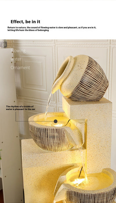 Fuente de Agua Decorativa con Humidificador para Sala de Estar - Image 28