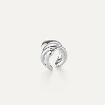 Arete Minimalista Multicapa para Cartílago - Clip Elegante Estilo Francés - Image 9