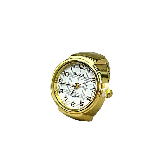 Reloj Anillo Versátil Dorado y Plateado - Diseño Minimalista All-Match - Image 5