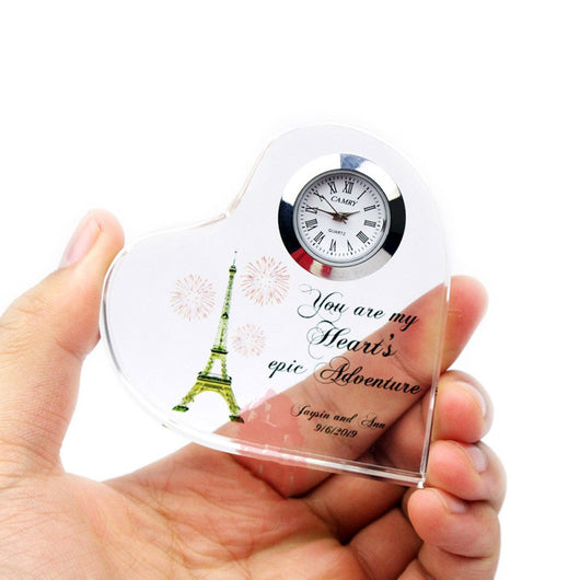 Reloj de Cristal en Forma de Corazón - Image 2