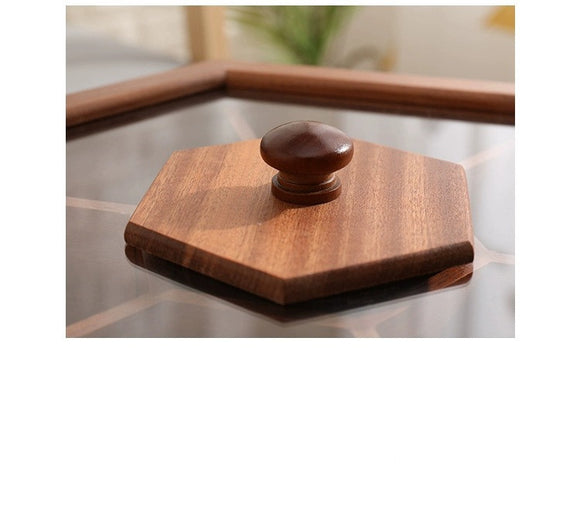 Caja de Dulces Año Nuevo Chino Madera Maciza Estilo Oriental