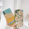 Funda para Teléfono con Diseño de Margaritas al Óleo