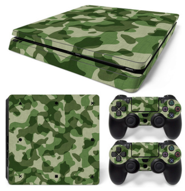 Hot pink and black leopard print skin set for PS4 Slim console and two controllers. - Image 13