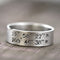 Anillo de Coordenadas en Plata 925 Hecho a Mano para Parejas