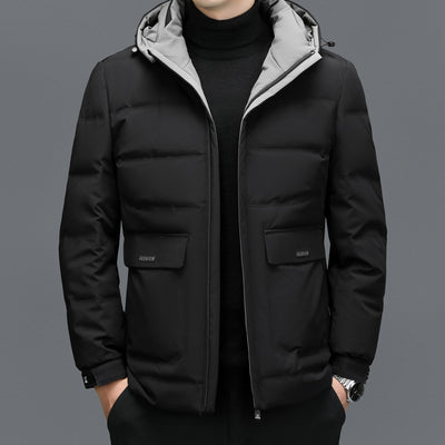 Chaqueta de Invierno para Hombre con Capucha Desmontable
