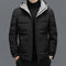 Men's Winter Jacket with Detachable Hood
