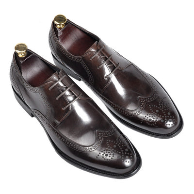Zapatos de Cuero Genuino para Hombre Punta Fina Negocios Formales - Image 4
