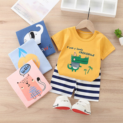 Conjunto de Pantalones Cortos de Algodón para Niños - Diseño Ligero y Fresco