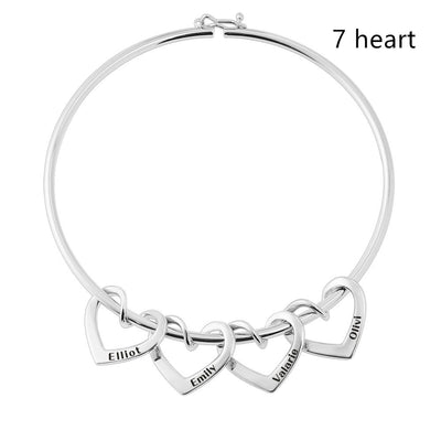 Pulsera Curved Peach Heart con Piercing - Image 28