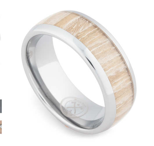 Anillo de Tungsteno con Madera de Koa Claro - Image 3