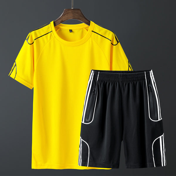 Conjunto Deportivo de Pantalones Cortos y Playera de Manga Corta