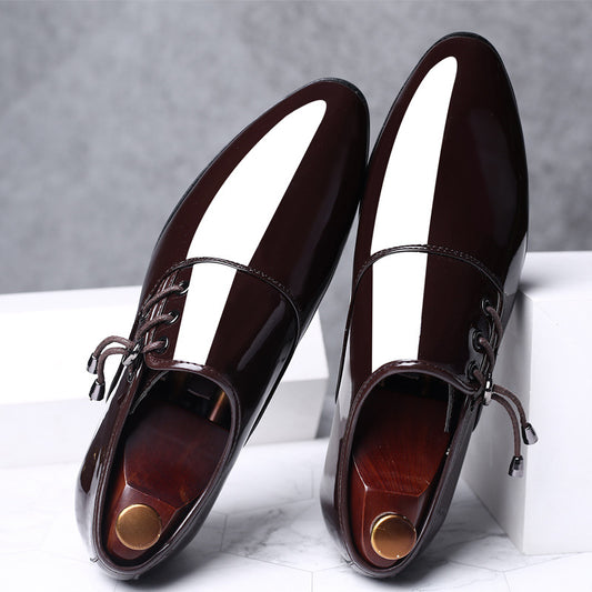 Zapatos Formales de Hombre Talla Grande con Acabado Brillante - Image 2