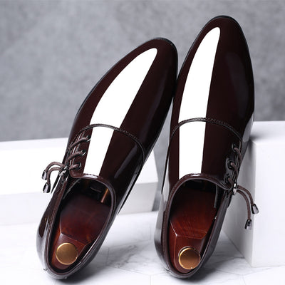 Zapatos Formales de Hombre Talla Grande con Acabado Brillante - Image 2