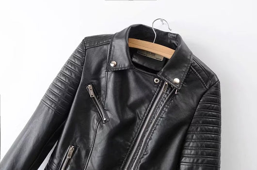 Chaqueta de Cuero para Motocicleta Mujer - Image 14