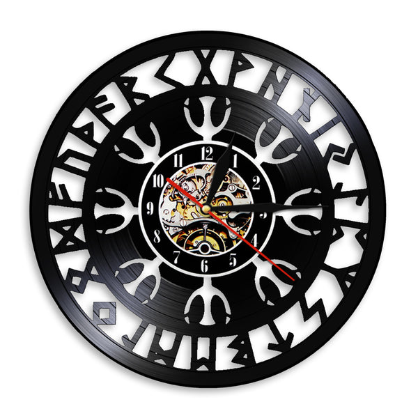 Reloj de Pared Vinilo Guerrero Texto Antiguo