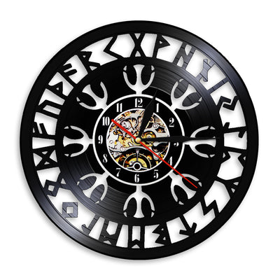 Reloj de Pared Vinilo Guerrero Texto Antiguo