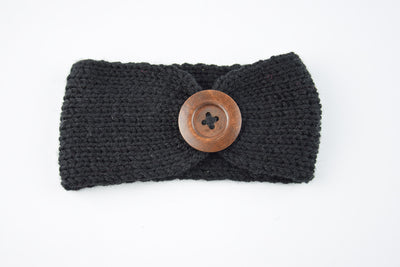 Diadema de lana tejida a mano para bebé - Image 4