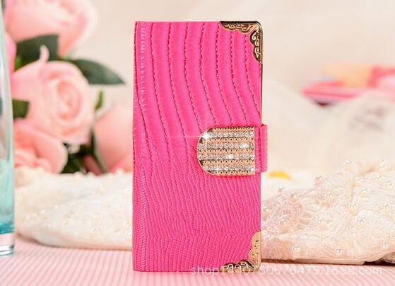Cartera Protectora 5G Diamond con Funda de Cuero para iPhone 5S