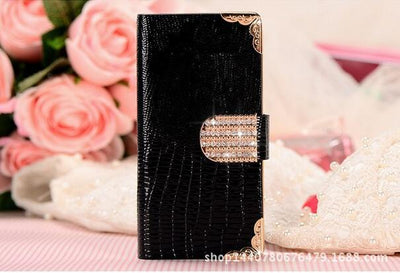 Cartera Protectora 5G Diamond con Funda de Cuero para iPhone 5S - Image 3