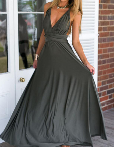 Vestido Largo Backless Multiusos para Fiestas y Bodas - Image 9