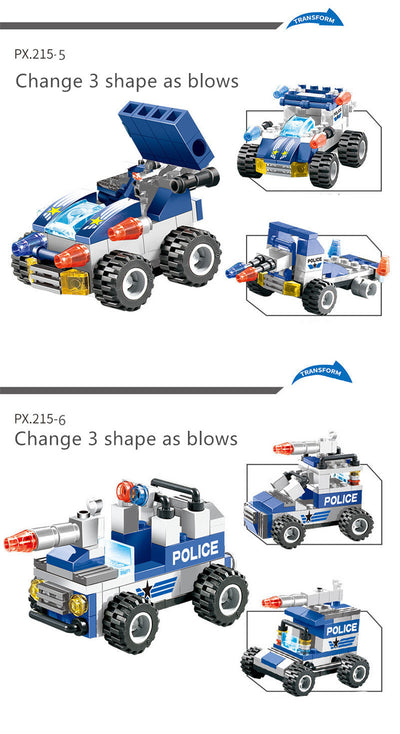 Set de 762 Piezas para Construir Auto Robot Policial de la Ciudad - Image 6