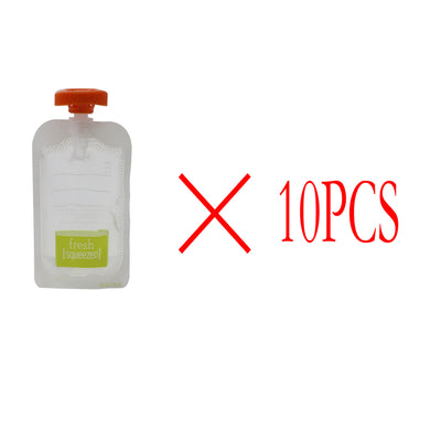 Set de 10 Bolsas Reutilizables para Almacenar Papillas y Jugos Naturales para Bebé - Image 5