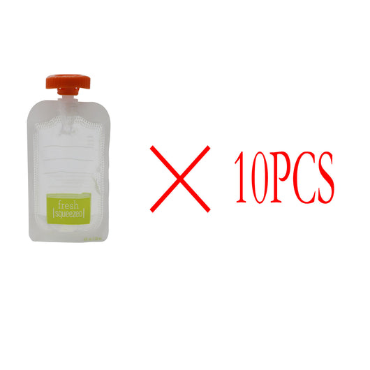 Set de 10 Bolsas Reutilizables para Almacenar Papillas y Jugos Naturales para Bebé - Image 5