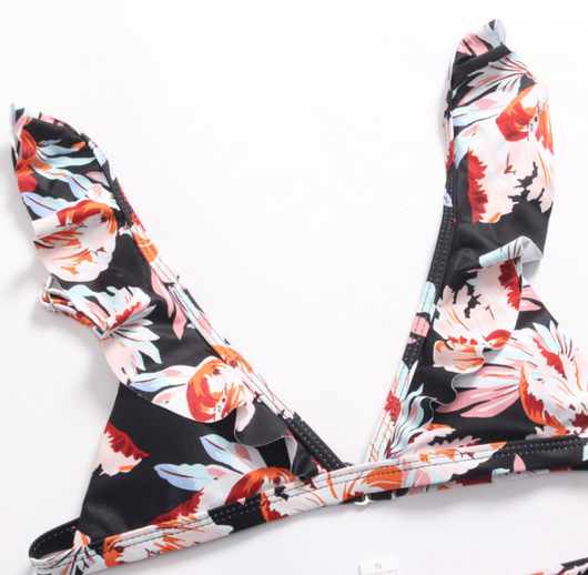 Bikini Brasileño Floral de Talle Alto - Traje de Baño Femenino Premium - Image 3