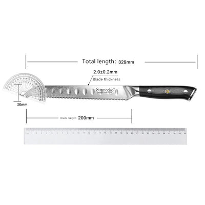 Cuchillo para Pan Damasco con Patrón Onda - Edición Especial Chef - Image 4