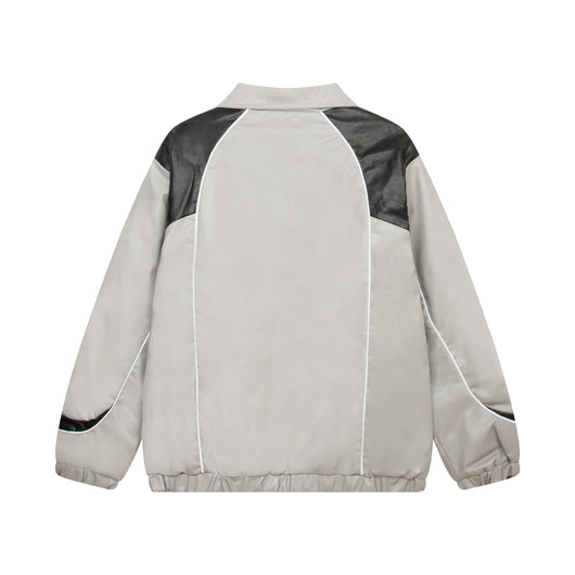 Chaqueta de Cuero PU Bordada para Motociclista - Diseño Holgado Americano - Image 15