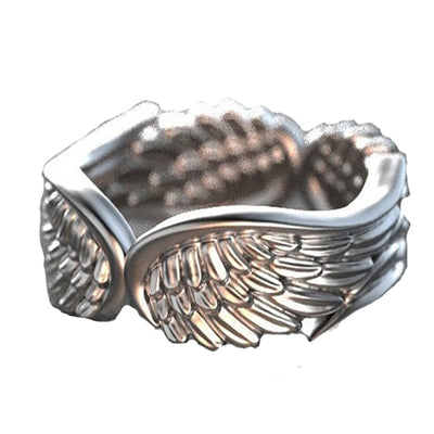 Anillo de Alas de Ángel con Plumas