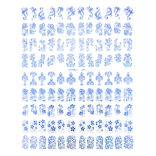 108 Stickers 3D para Uñas en Oro y Plata - Image 6