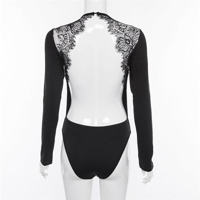 Jumpsuit de Manga Larga con Espalda Abierta y Encaje - Image 7