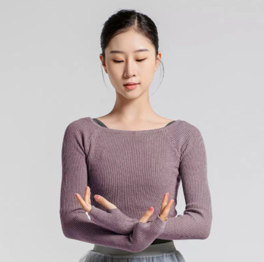 Polera de Danza Acanalada Elástica para Ballet y Práctica - Image 10