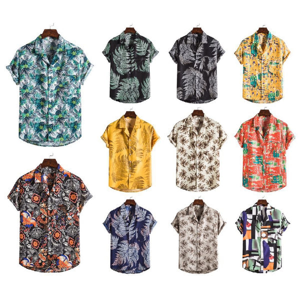 Camiseta de Playa para Hombre con Estampado Moderno