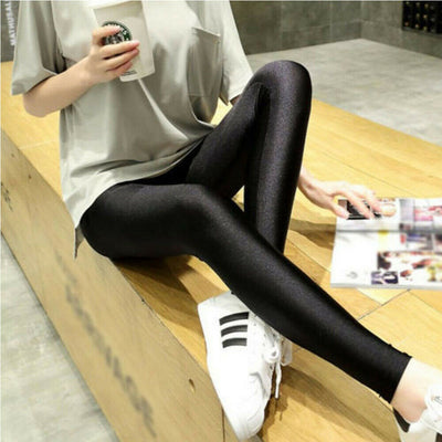 Leggins Negros Brillante - Efecto Espejo - Image 4