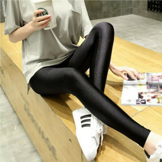 Leggins Negros Brillante - Efecto Espejo - Image 4