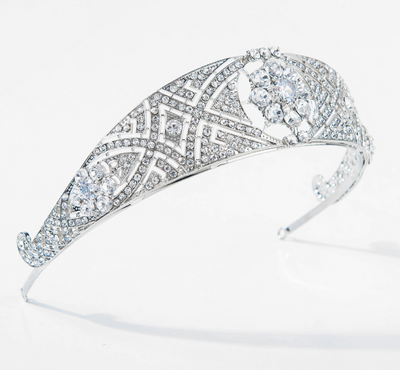 Corona Nupcial de Cristal Zircón - Tocado Elegante para Novia - Image 3