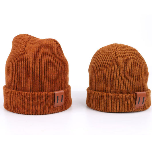 Gorro Térmico de Cuero para Bebé - Protección Cálida en Colores Sólidos - Image 3