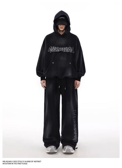 Sudadera Vintage Americana con Diseño Graffiti Desgastado - Image 19