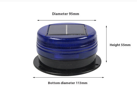 Luz de Advertencia Solar Magnética Roja y Azul para Techos - Image 24