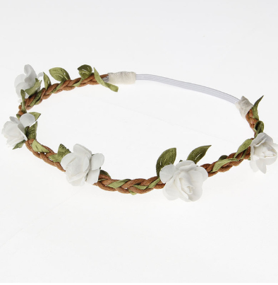 Diadema Tejida de Rosa para Niñas - Image 16