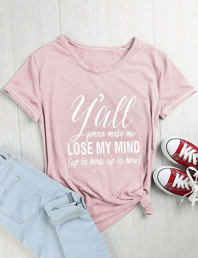 Camiseta Estampada LOSE MY MIND con Letras Audaces - Image 11
