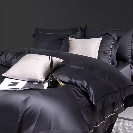 Juego de Cama 160S Jacquard Caballo Algodón - Sábanas y Funda de Edredón - Image 3