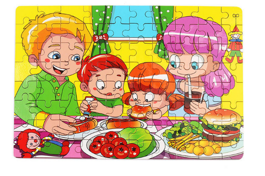 Set de 80 Juguetes Educativos de Madera con Puzzles de Animales - Image 6