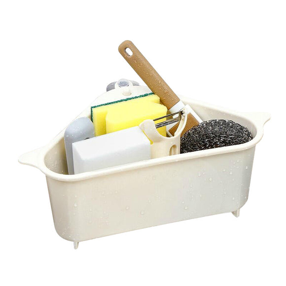 Organizador Triangular Multiusos para Fregadero con Drenaje