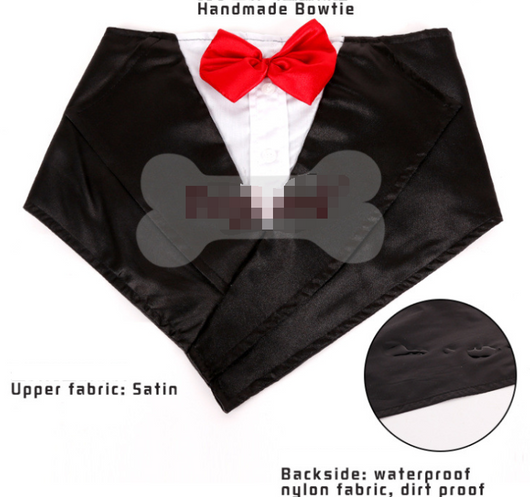 Pañuelo Formal para Perros Grandes - Diseño Esmoquin Elegante - Image 3