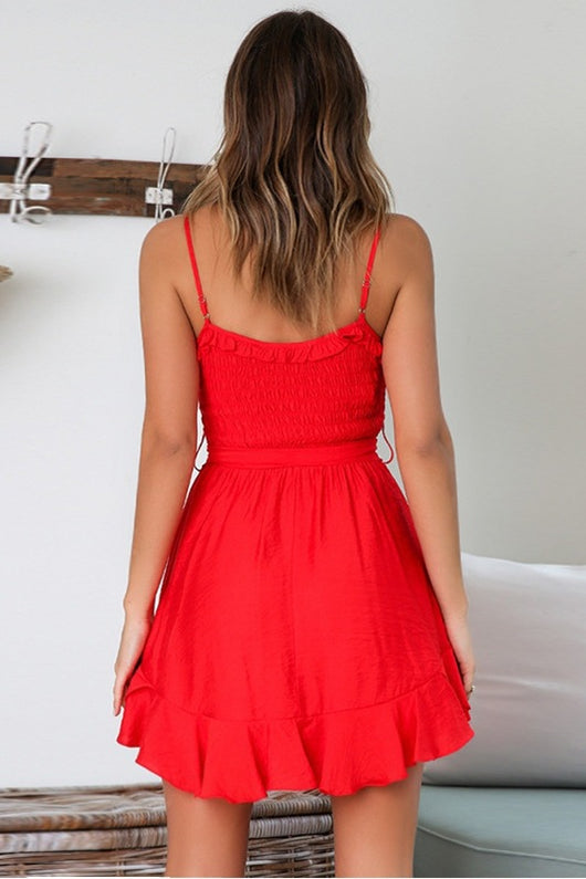 Vestido Tipo Sling con Detalles de Orejas de Madera - Image 3