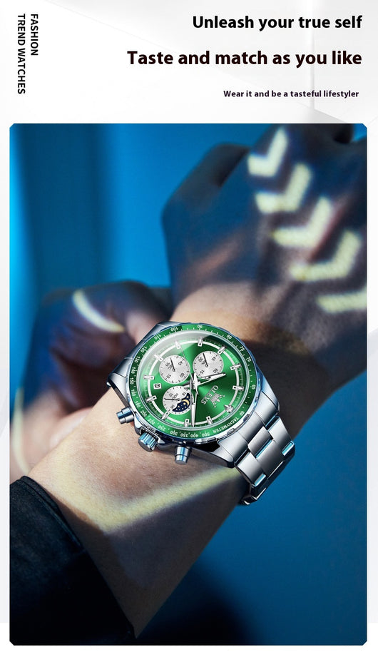 Reloj Deportivo Multifunción para Hombre con Banda de Acero Inoxidable - Image 12