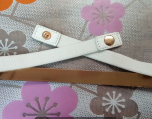 Cinturón Elástico Fino con Lentejuelas Metálicas 1.5CM para Mujer - Image 7